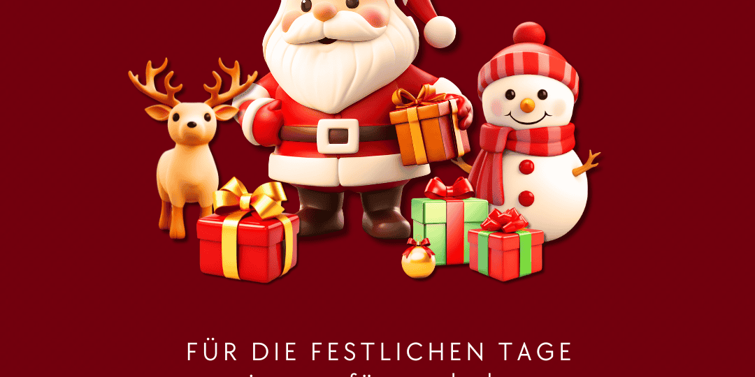 Weihnachtszeit große Auswahl an Getränken direkt zum Abholen