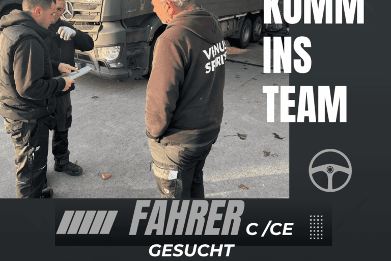 Drei Fahrer vor einem LKW der Venus Spirits reden miteinander vor dem Start